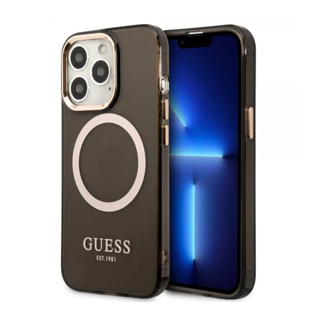 Guess iPhone 13 Pro Max Cover Translucent MagSafe Sort
