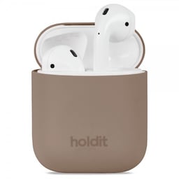 holdit AirPods 1/2 Cover Silikone Mocha Brown
