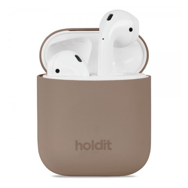 holdit AirPods 1/2 Cover Silikone Mocha Brown