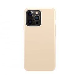 XQISIT iPhone 14 Pro Cover Silicone Case Sand