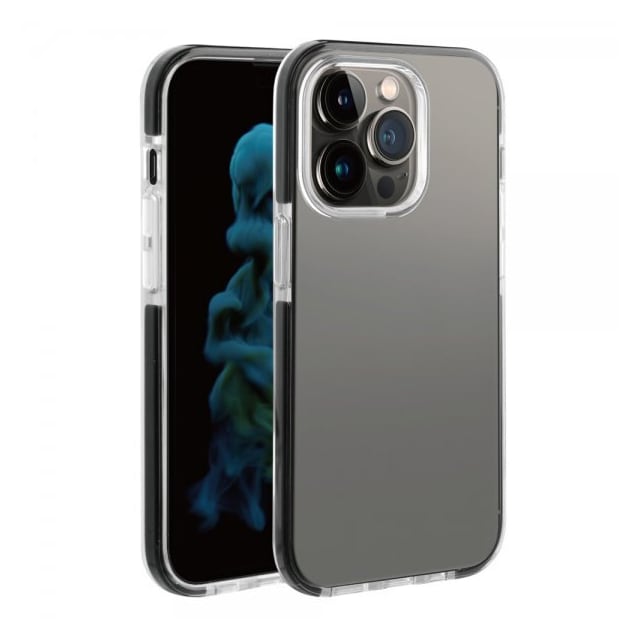 Vivanco iPhone 14 Pro Max Cover Rock Solid Sort Klar