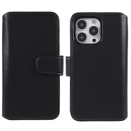 Nordic Covers iPhone 14 Pro Max Etui Essential Leather Raven Black