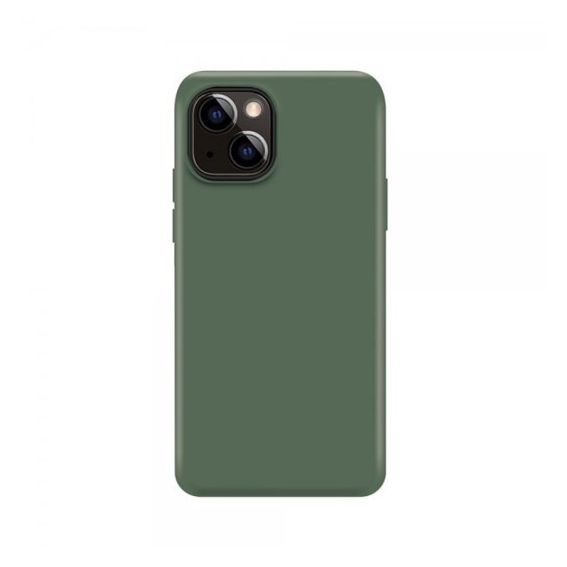 XQISIT iPhone 14 Plus Cover Silicone Case Grøn