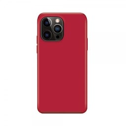 XQISIT iPhone 14 Pro Max Cover Silicone Case Rød