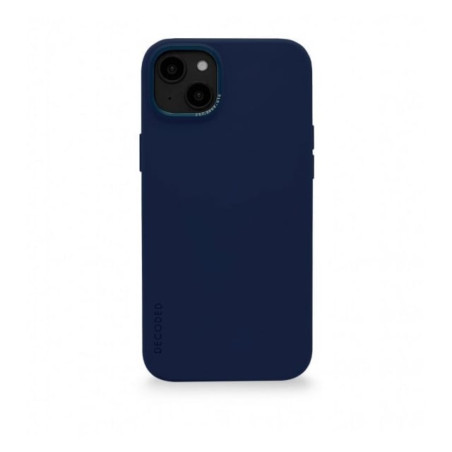 Decoded iPhone 14 Plus Cover Silicone Backcover Navy Peony