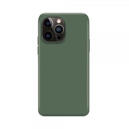 XQISIT iPhone 14 Pro Cover Silicone Case Grøn