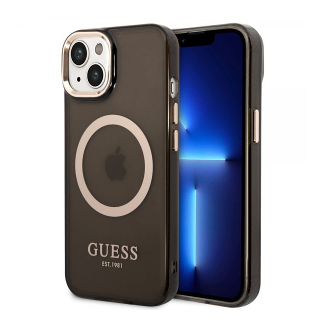 Guess iPhone 14 Plus Cover Translucent MagSafe Sort