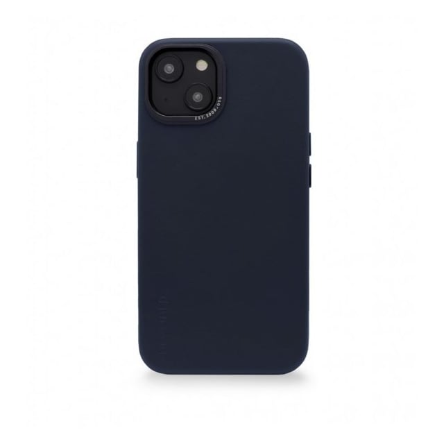 Decoded iPhone 14 Plus Cover Leather Backcover Navy