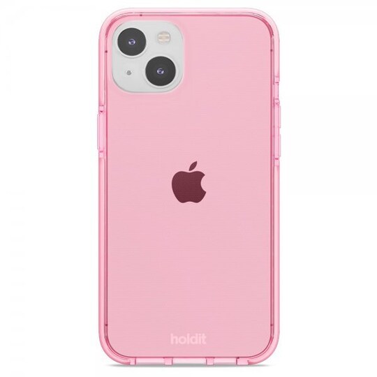holdit iPhone 14 Plus Cover Seethru Bright Pink | Elgiganten