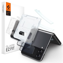 Spigen Samsung Galaxy Z Flip 4 Skærmbeskytter GLAS.tR EZ Fit & Hinge Film 2-pak