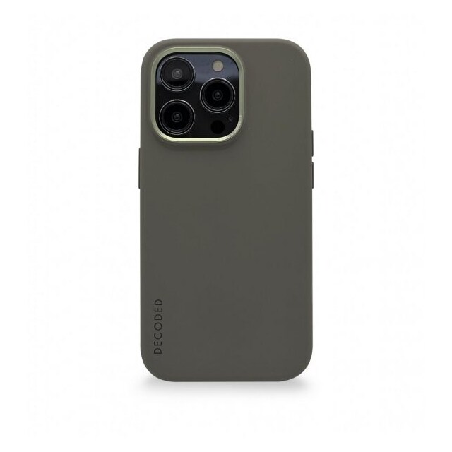 Decoded iPhone 14 Pro Cover Silicone Backcover Olive