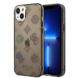 Guess iPhone 14 Plus Cover Peony Glitter Sort