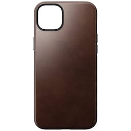 NOMAD iPhone 14 Plus Cover Modern Leather Case Horween Rustic Brown