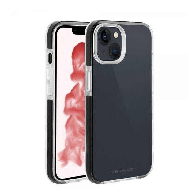 Vivanco iPhone 14 Plus Cover Rock Solid Sort Klar