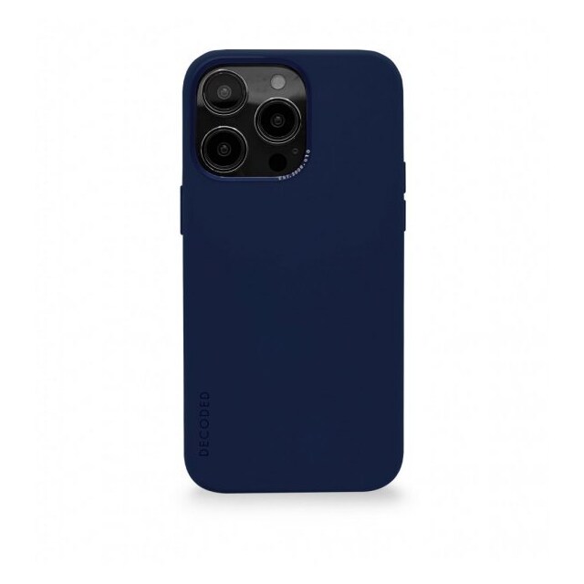 Decoded iPhone 14 Pro Max Cover Silicone Backcover Navy Peony