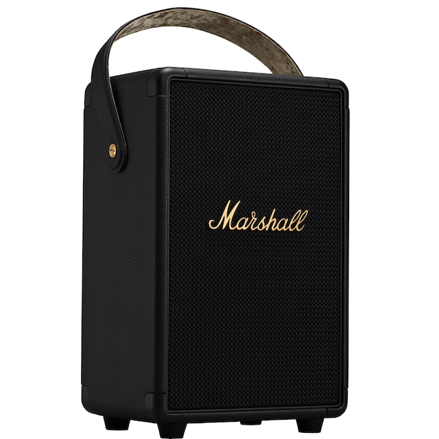 Marshall Tufton transportabel stereohøjttaler (sort/messing)