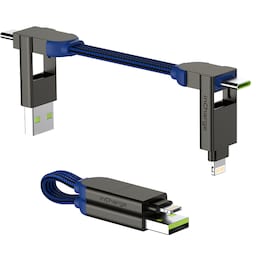 Rolling Square InCharge X 100W multi-port kabel (blå)