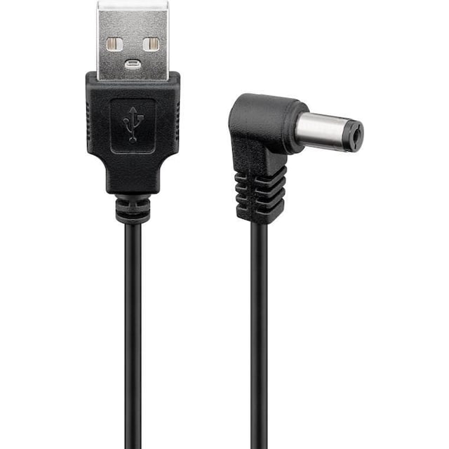 USB til DC-kabel 5,5 x 2,5 mm, 1,5 m