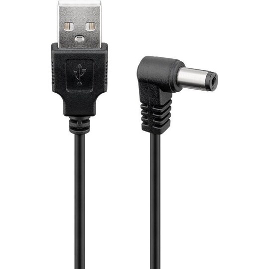 USB til DC-kabel 5,5 x 2,5 mm, 1 m | Elgiganten