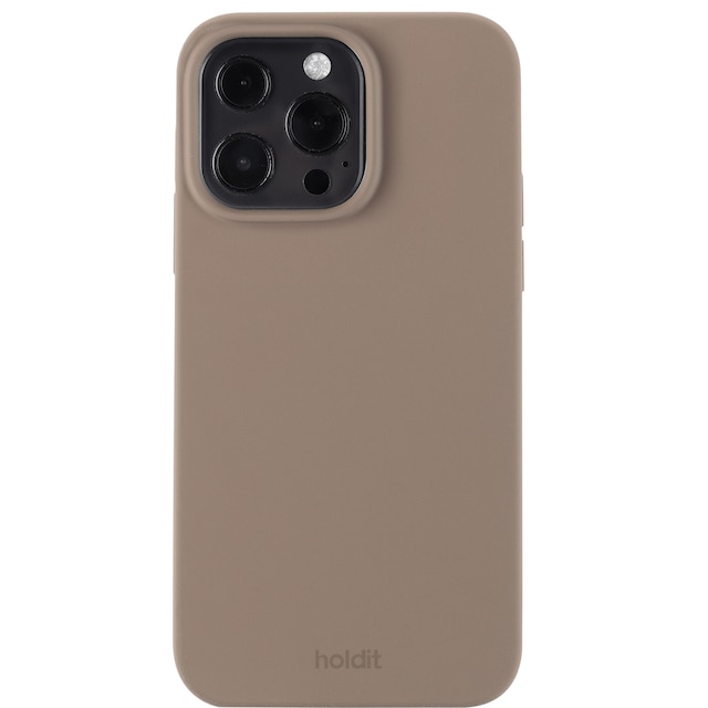 Holdit Silicone iPhone 14 Pro cover (brun)VT