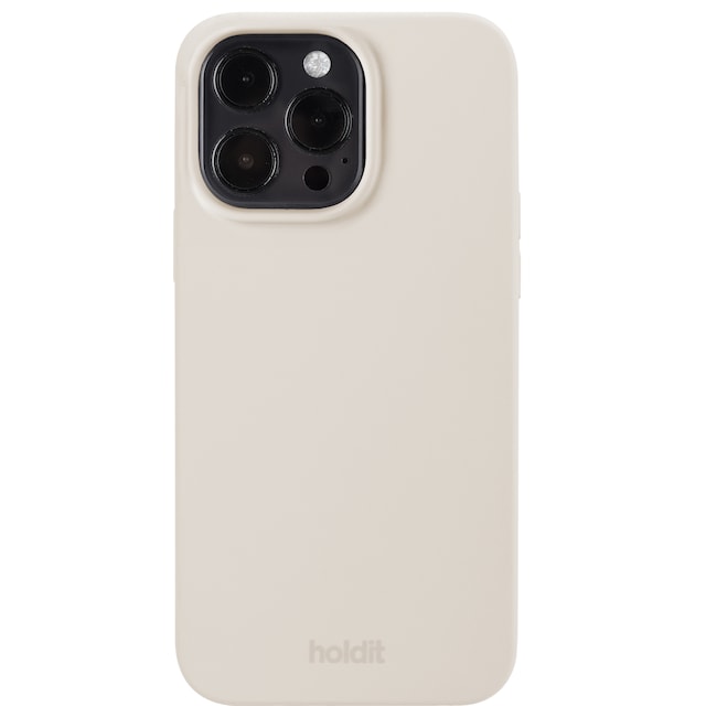 holdit iPhone 14 Pro Max Cover Silikone Light Beige