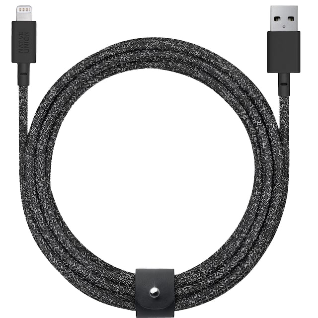 Native Union Belt XL USB-A til Lightning-kabel (sort)