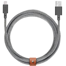 Native Union Belt XL USB-A til Lightning-kabel (zebra)