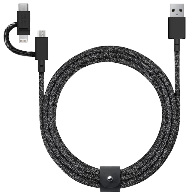 Native Union Belt Uni 3-i-1-kabel (sort)