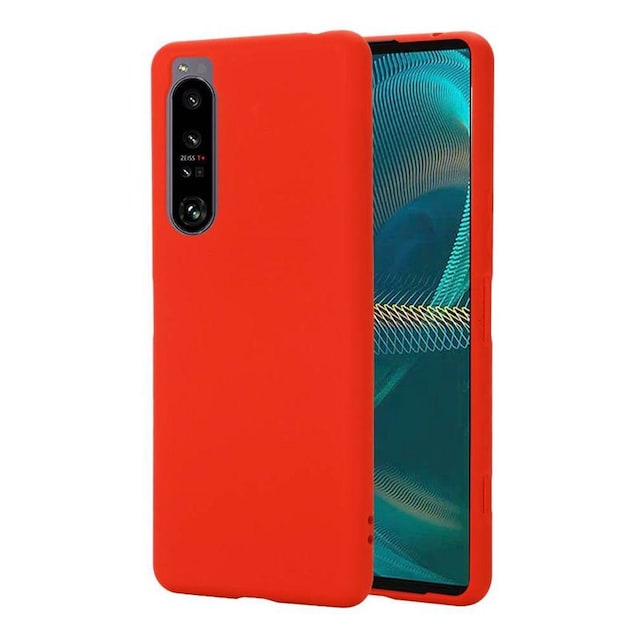 Liquid silikone cover Sony Xperia 1 IV - Rød