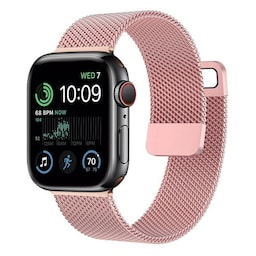 Milanese armbånd Apple Watch SE 2022 (44mm) - Lyserød