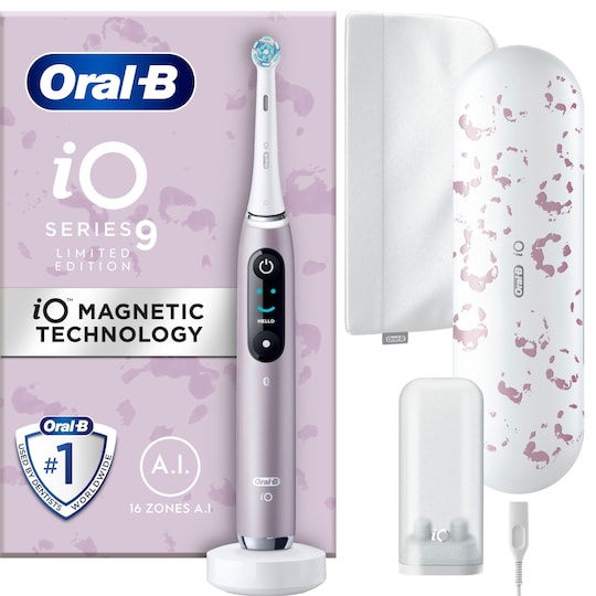 Oral-B iO 9 begrænset udgave elektrisk tandbørste 431015 (rose quartz) |  Elgiganten