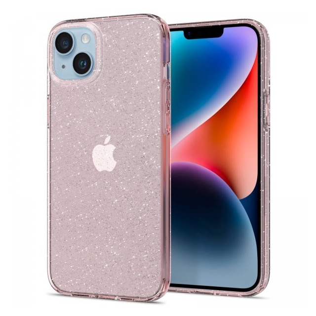 Spigen iPhone 14 Plus Cover Liquid Crystal Glitter Rose Quartz
