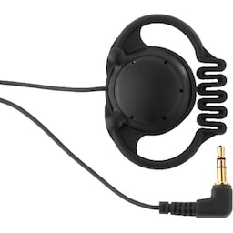 Monacor on-earphone, mono, 3.5 mm, black