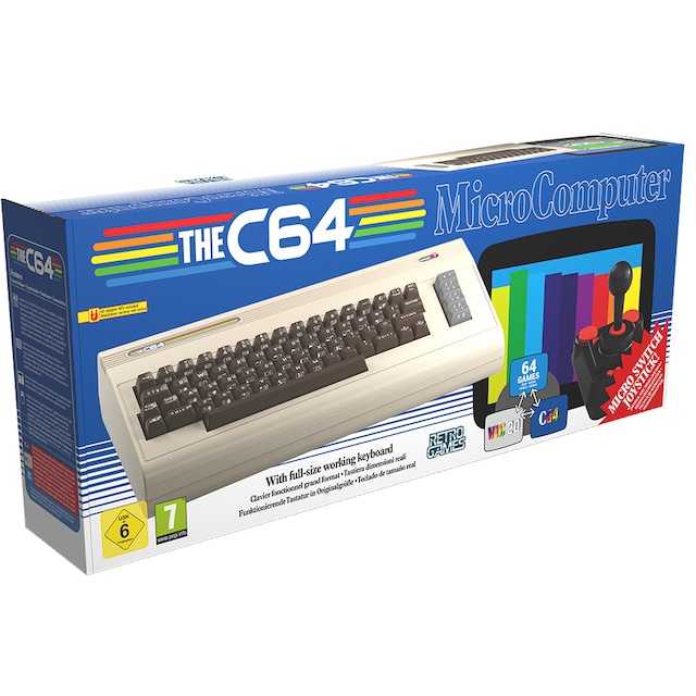 The C64 fuldstørrelses retro-spilkonsol