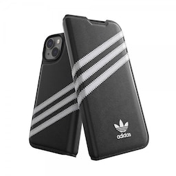 Adidas iPhone 14 Etui 3 Stripes Booklet Case Sort Hvid