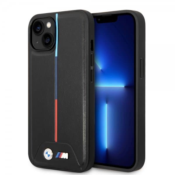 BMW iPhone 14 Plus Cover Tikattu Sort