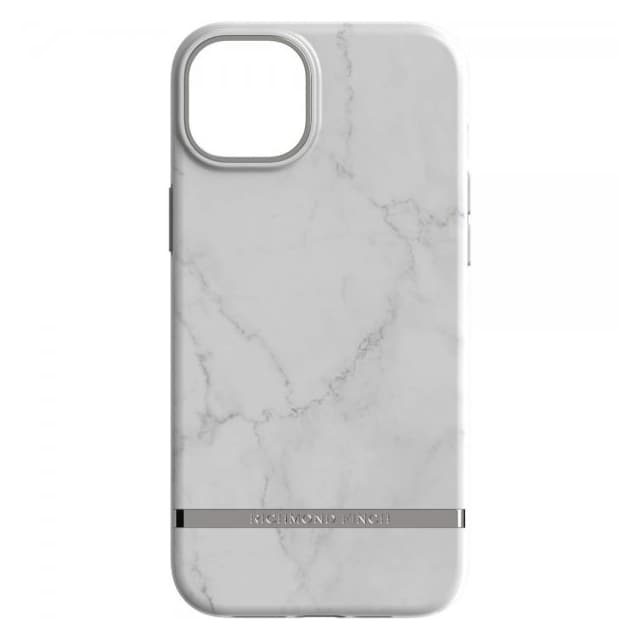 Richmond & Finch iPhone 14 Plus Cover White Marble