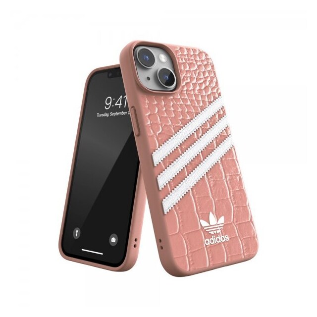 Adidas iPhone 14 Cover 3 Stripes Snap Case Alligator Pink