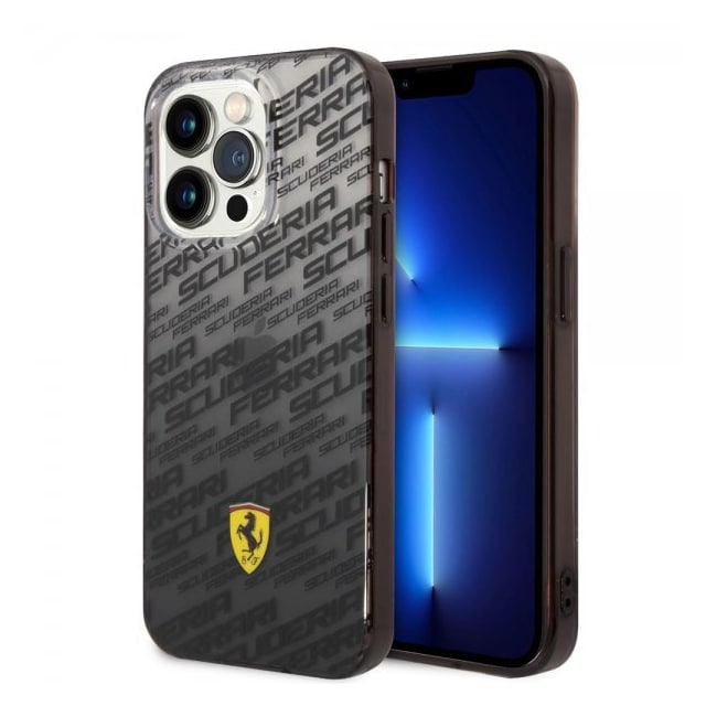 Ferrari iPhone 14 Pro Cover Gradient Scuderia Sort