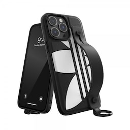 Adidas iPhone 14 Pro Max Cover Handstrap Case Sort Hvid