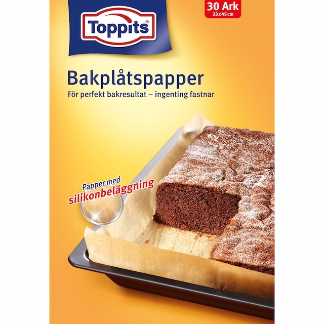 Toppits Bageplade Papir 33X45cm 30 ark 24DFP