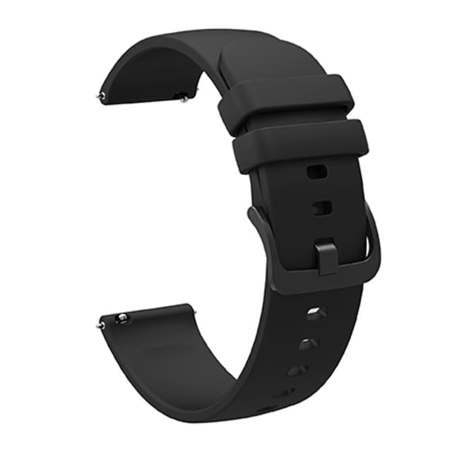 SKALO Silikonearmbånd til Samsung Watch Active2 40mm - Sort