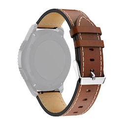 SKALO Læder Rem Samsung Watch 4 44mm - Brun