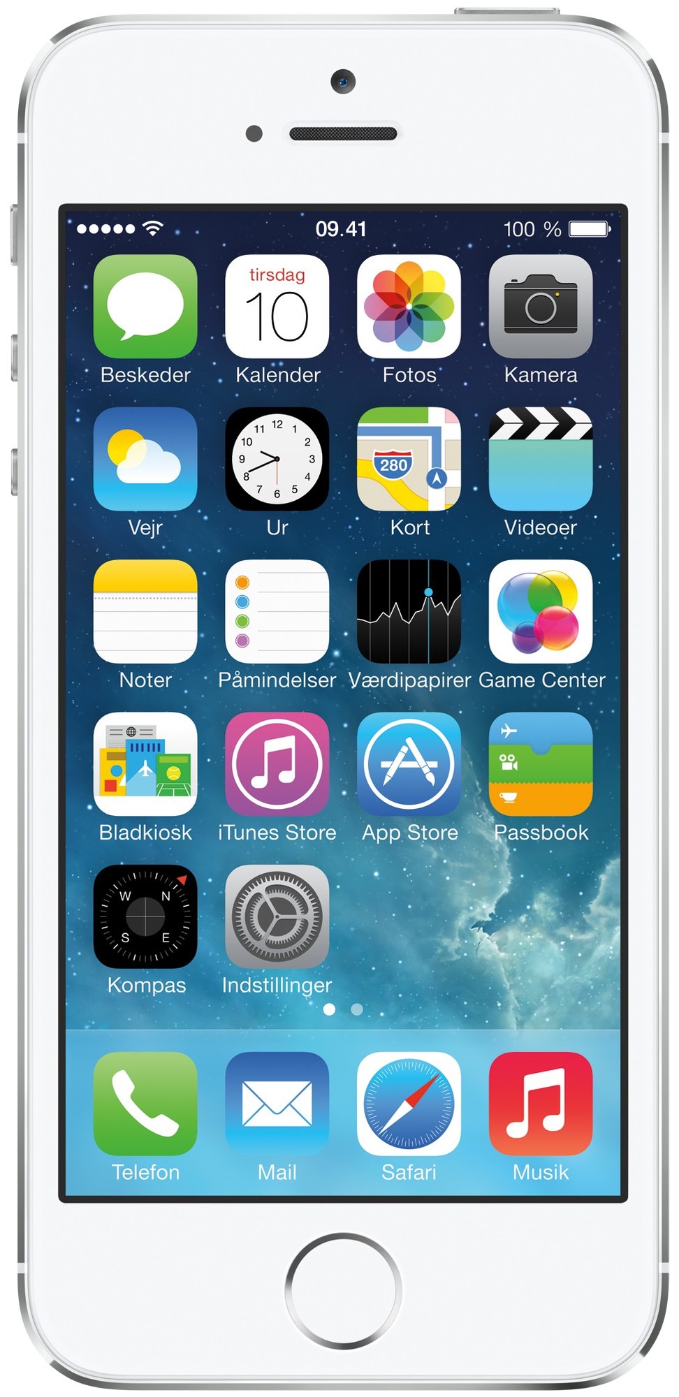 Apple iPhone 5S 16GB i sølv - stærk pris - Elgiganten