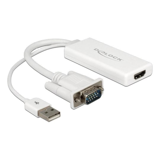 VGA to Adapter with Audio white |