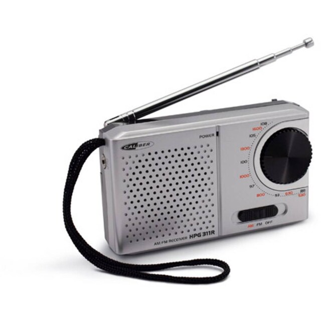 Lommeradio Caliber Audio Technology HPG 311R FM Grå