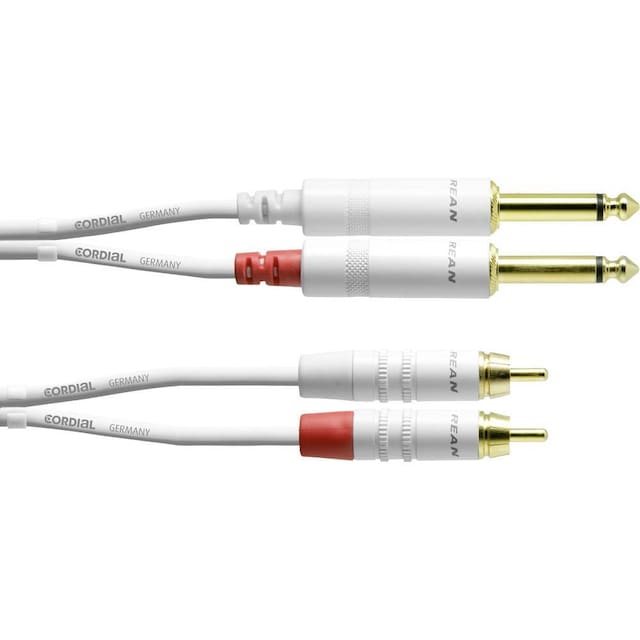 Cordial Audio Adapterkabel [2x Jackstik 6,3 mm - 2x