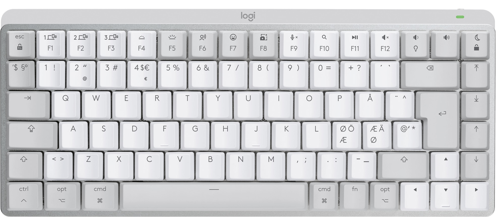 Logitech MX Mechanical Mini Mac trådløst tastatur (grå) | Elgiganten