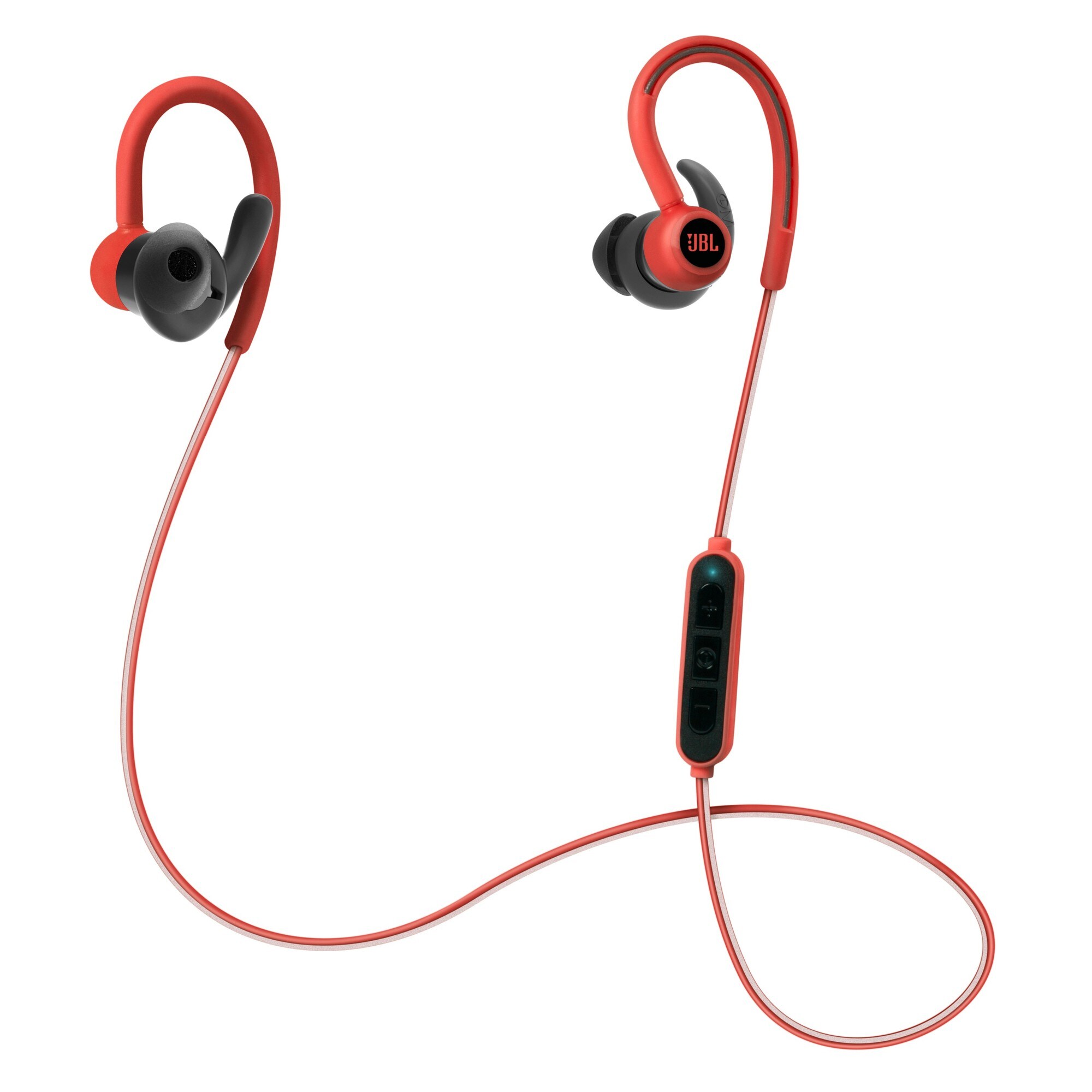 JBL Reflect Contour in-ear hovedtelefoner - rød | Elgiganten
