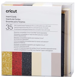Cricut indsætningskort 35-stk. (Glitz & Glam)